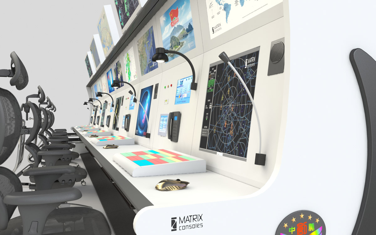 控制臺操作臺人機工程學設(shè)計示意圖