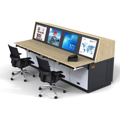 標(biāo)準(zhǔn)四聯(lián)安保監(jiān)控操作臺(tái)定制