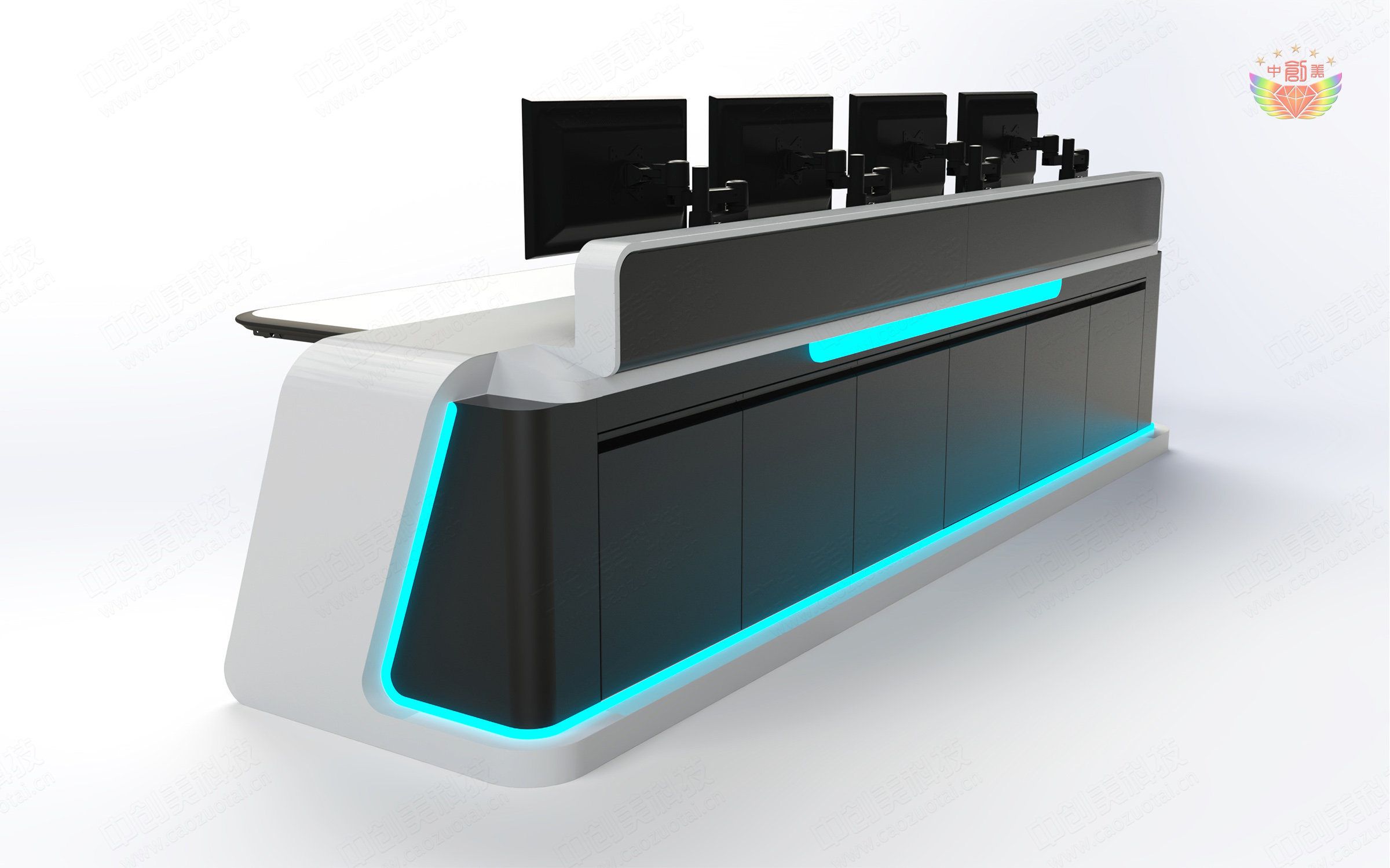 指揮中心監(jiān)控操作臺樣式圖