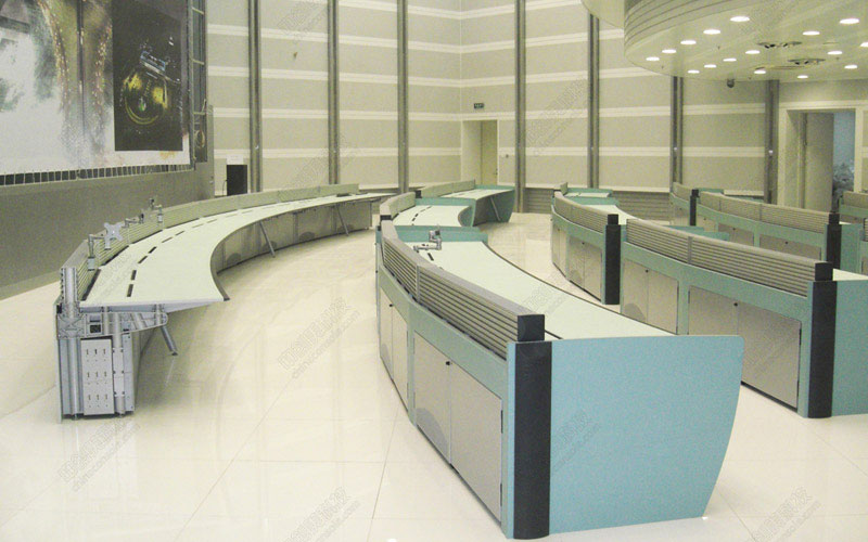 北京首都機(jī)場三號(hào)航站樓指揮中心控制臺(tái)項(xiàng)目照片